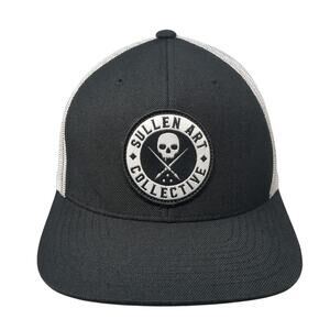 Sullen Art Collective Snapback Mesh Back Trucker Hat Black Embroidered Logo